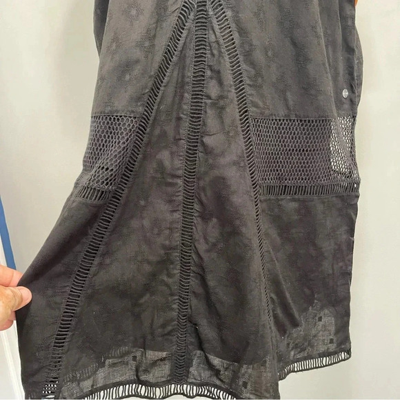 NWT Rip Curl Women's Black Karma Mesh Sleeveless Ladder Stitch Mini Dress Sz XL - Picture 4 of 12